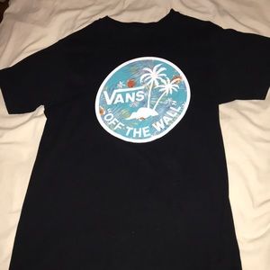 Black floral/tropical Vans Short sleeve T-Shirt